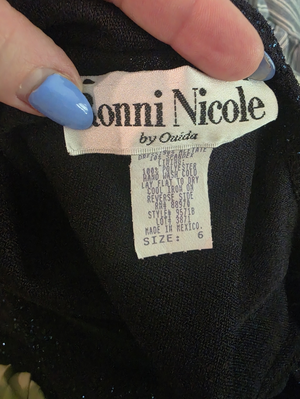 Vintage Ronnie Nicole Sparkle Star Formal Dress - Picture 6 of 8